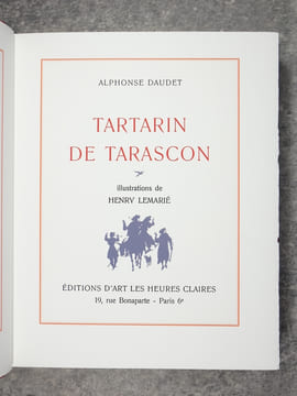 CONTES DU LUNDI. TARTARIN DE TARASCON. ILLUSTRATIONS DE HENRY LEMARIE. . DAUDET ALPHONSE (1840-1897).