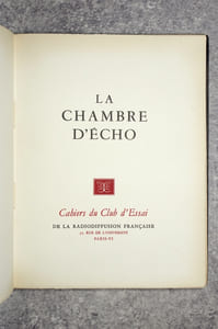 LA CHAMBRE D'ECHO.