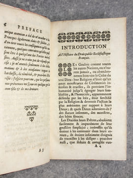 HISTOIRE DU DROIT PUBLIC ECCLESIASTIQUE FRANCOIS, OU L’ON TRAITE DE SA NATURE, DE SON ETABLISSEMENT, DE SES VARIATIONS & DES CAUSES DE SA DECADENCE. ...
