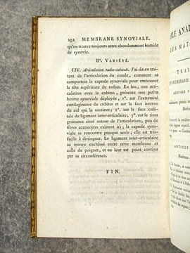 TRAITE DES MEMBRANES EN GENERAL, ET DE DIVERSES MEMBRANES EN PARTICULIER, PAR XAV. BICHAT, DES SOCIETES DE MEDECINE, MEDICALE ET PHILOMATIQUE DE ...