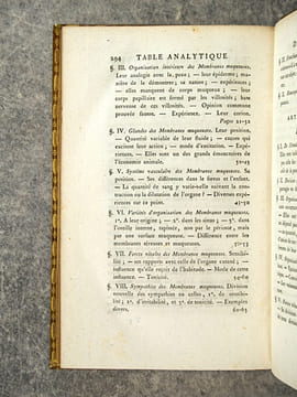 TRAITE DES MEMBRANES EN GENERAL, ET DE DIVERSES MEMBRANES EN PARTICULIER, PAR XAV. BICHAT, DES SOCIETES DE MEDECINE, MEDICALE ET PHILOMATIQUE DE ...