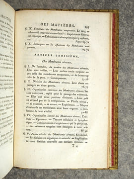 TRAITE DES MEMBRANES EN GENERAL, ET DE DIVERSES MEMBRANES EN PARTICULIER, PAR XAV. BICHAT, DES SOCIETES DE MEDECINE, MEDICALE ET PHILOMATIQUE DE ...