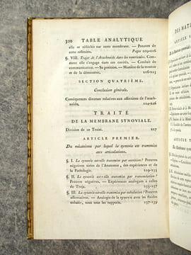 TRAITE DES MEMBRANES EN GENERAL, ET DE DIVERSES MEMBRANES EN PARTICULIER, PAR XAV. BICHAT, DES SOCIETES DE MEDECINE, MEDICALE ET PHILOMATIQUE DE ...