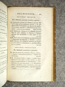 TRAITE DES MEMBRANES EN GENERAL, ET DE DIVERSES MEMBRANES EN PARTICULIER, PAR XAV. BICHAT, DES SOCIETES DE MEDECINE, MEDICALE ET PHILOMATIQUE DE ...