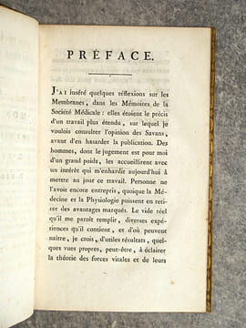 TRAITE DES MEMBRANES EN GENERAL, ET DE DIVERSES MEMBRANES EN PARTICULIER, PAR XAV. BICHAT, DES SOCIETES DE MEDECINE, MEDICALE ET PHILOMATIQUE DE ...