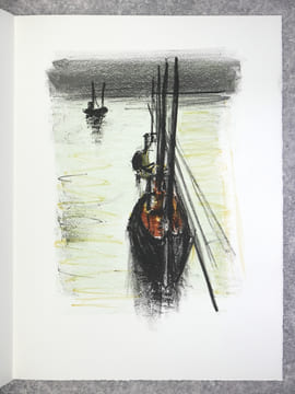 LA GUIRLANDE DES DUNES. PREFACE INEDITE DE ARMAND LANOUX. LITHOGRAPHIES ORIGINALES DE GEORGES LAPORTE. . VERHAEREN EMILE (1855-1916).