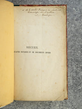 RECUEIL D’ACTES NOTARIES ET DE DOCUMENTS DIVERS POUR SERVIR A L’HISTOIRE DU PAYS CASTRAIS, PENDANT LES XVI° ET XVII° SIECLES. ACCOMPAGNE ...
