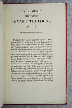 EVENEMENTS MILITAIRES DEVANT TOULOUSE EN 1814. PAR EDOUARD LAPENE, CAPITAINE AU CORPS ROYAL DE L'ARTILLERIE, CHEVALIER DE LA LEGION D'HONNEUR, ANCIEN ...