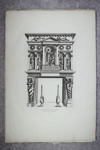 OEUVRE. 20 CHEMINEES. SERIE COMPLETE. HELIOGRAVURE PAR EDOUARD BALDUS.