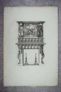 OEUVRE. 20 CHEMINEES. SERIE COMPLETE. HELIOGRAVURE PAR EDOUARD BALDUS.