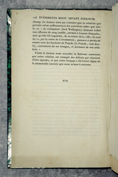 EVENEMENTS MILITAIRES DEVANT TOULOUSE EN 1814. PAR EDOUARD LAPENE, CAPITAINE AU CORPS ROYAL DE L'ARTILLERIE, CHEVALIER DE LA LEGION D'HONNEUR, ANCIEN ...