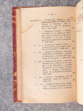 ANNALES DE LA VILLE DE CASTRES. DEPUIS LES ORIGINES JUSQU’A LA REUNION DU COMTE DE CASTRES AU DOMAINE DE LA COURONNE. 647-1519. . BARBAZA LOUIS. ...