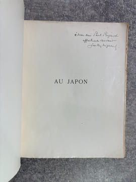 AU JAPON. PROMENADE AUX SANCTUAIRES DE L'ART. COURONNE PAR L'ACADEMIE FRANCAISE. NOUVELLE EDITION. 40 PLANCHES. . MIGEON GASTON.
