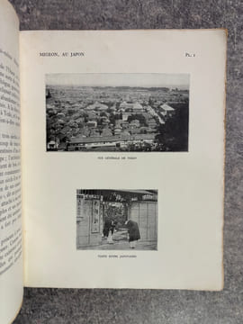 AU JAPON. PROMENADE AUX SANCTUAIRES DE L'ART. COURONNE PAR L'ACADEMIE FRANCAISE. NOUVELLE EDITION. 40 PLANCHES. . MIGEON GASTON.