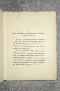 LES ESTRANGES AMOURS DE LA REINE MYRRHA. ROMAN. TEXTE INÉDIT TRANSCRIT PAR P. DE LA RAUDIÈRE. QUATRE CUIVRES ORIGINAUX DE LUCIEN BOUCHER. (DE LA ...