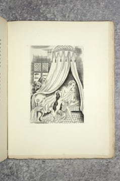 LES ESTRANGES AMOURS DE LA REINE MYRRHA. ROMAN. TEXTE INÉDIT TRANSCRIT PAR P. DE LA RAUDIÈRE. QUATRE CUIVRES ORIGINAUX DE LUCIEN BOUCHER. (DE LA ...