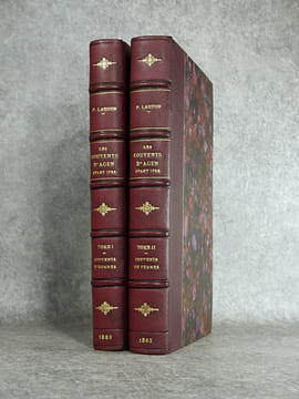 LES COUVENTS DE LA VILLE D’AGEN AVANT 1789. - I. COUVENTS D’HOMMES. - II. COUVENTS DE FEMMES. . LAUZUN PHILIPPE (1847-1920). 