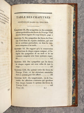 NOUVEAUX ELEMENS DE LA SCIENCE DE L'HOMME, PAR P. J. BARTHEZ, MEDECIN DE SA MAJESTE L’EMPEREUR ET ROI; CI-DEVANT CHANCELIER DE L’UNIVERSITE DE ...