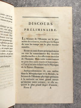 NOUVEAUX ELEMENS DE LA SCIENCE DE L'HOMME, PAR P. J. BARTHEZ, MEDECIN DE SA MAJESTE L’EMPEREUR ET ROI; CI-DEVANT CHANCELIER DE L’UNIVERSITE DE ...
