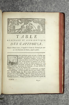 HISTOIRE DE LA VILLE DE TOULOUSE, AVEC UNE NOTICE DES HOMMES ILLUSTRES, UNE SUITE CHRONOLOGIQUE ET HISTORIQUE, DES EVEQUES ET ARCHEVEQUES DE CETTE ...