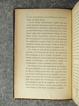 VINIFICATION DES VINS BLANCS. AVEC 36 FIGURES DANS LE TEXTE. . COSTE-FLORET PAUL (1843-1908).