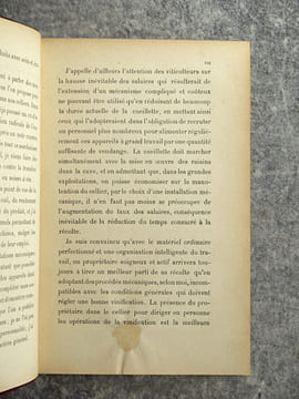 VINIFICATION DES VINS BLANCS. AVEC 36 FIGURES DANS LE TEXTE. . COSTE-FLORET PAUL (1843-1908).