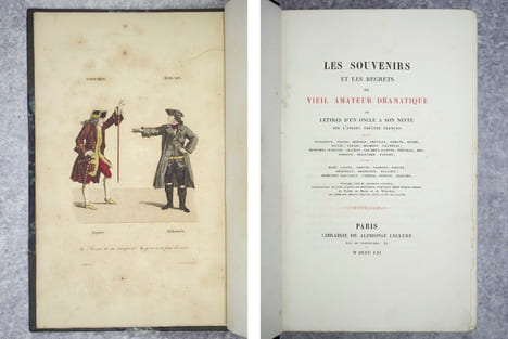 LES SOUVENIRS ET LES REGRETS DU VIEIL AMATEUR DRAMATIQUE. OU LETTRES D'UN ONCLE A SON NEUVEU SUR L'ANCIEN THÉÂTRE FRANÇAIS, DEPUIS BELLECOUR, LEKAIN, ...