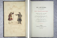 LES SOUVENIRS ET LES REGRETS DU VIEIL AMATEUR DRAMATIQUE. OU LETTRES D'UN ONCLE A SON NEUVEU SUR L'ANCIEN THÉÂTRE FRANÇAIS, DEPUIS BELLECOUR, LEKAIN, BRIZARD, PRÉVILLE, ARMAND, AUGER, FEULIE, PAULIN, BELMONT, GRANDVAL ; MESDAMES DUMESNIL, CLAIRON, LES DEUX SAINVAL, PRÉVILLE, HUS, DOLIGNY, BELLECOUR, FANNIER, JUSQU'À MOLÉ, LARIVE, MONVEL, VANHOVE, FLEURY, DÉSESSART, DAZINCOUR, DUGAZON; MESDAMES RAUCOURT, VESTRIS, CONTAT, OLLIVIER. OUVRAGE ORNÉ DE GRAVURES COLORIÉES, REPRÉSENTANT EN PIED, D'APRÈS LES MINIATURES ORIGINALES, FAITES D'APRÈS NATURE, DE FOËCH DE BASLE ET DE WHIRSKER, CES DIFFÉRENS ACTEURS DANS LES RÔLES OÙ ILS ONT EXCELLÉ.