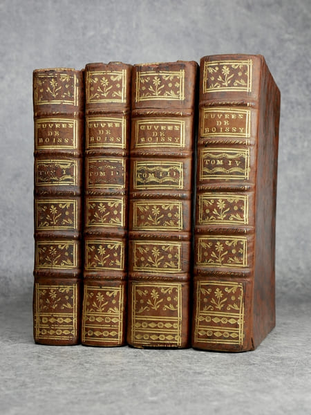 OEUVRES DE MONSIEUR DE BOISSY, CONTENANT SON THEATRE FRANCOIS & ITALIEN. NOUVELLE EDITION, REVUE, CORRIGEE & AUGMENTEE DE PLUSIEURS PIECES NOUVELLES.. ...