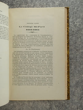 HISTOIRE DU COLLEGE DE CASTRES DES ORIGINES A 1840, D'APRES LES DOCUMENTS INEDITS. PAR A. POUX PROFESSEUR D'HISTOIRE AU COLLEGE. . POUX A.