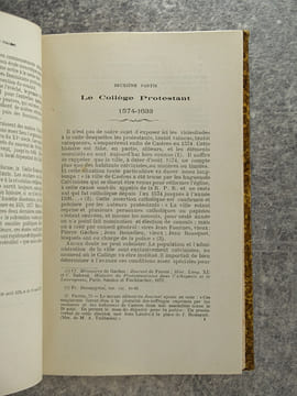 HISTOIRE DU COLLEGE DE CASTRES DES ORIGINES A 1840, D'APRES LES DOCUMENTS INEDITS. PAR A. POUX PROFESSEUR D'HISTOIRE AU COLLEGE. . POUX A.