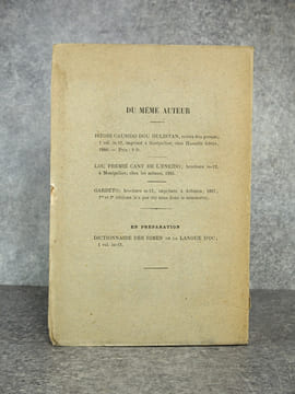 DICTIONNAIRE FRANCAIS-OCCITANIEN DONNANT L’EQUIVALENT DES MOTS FRANCAIS DANS TOUS LES DIALECTES DE LA LANGUE D’OC MODERNE. . PIAT LOUIS (1854-1941).