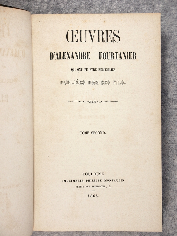 FOURTANIER ALEXANDRE (1805-1864). - OEUVRES D’ALEXANDRE FOURTANIER QUI ...