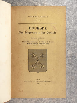 DOURGNE. SES SEIGNEURS. SES CONSULS. . AZEMAR THEOPHILE (1837-1905).