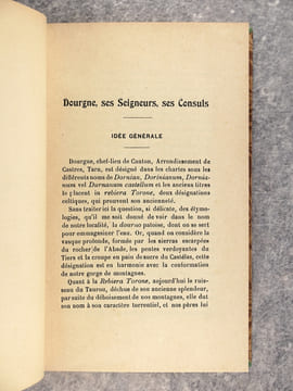 DOURGNE. SES SEIGNEURS. SES CONSULS. . AZEMAR THEOPHILE (1837-1905).