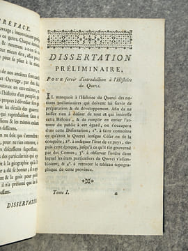 HISTOIRE POLITIQUE, ECCLESIASTIQUE ET LITTERAIRE DU QUERCI. PAR M. DE CATHALA-COTURE, AVOCAT EN PARLEMENT, CONTINUEE PAR M.** MEMBRE DE PLUSIEURS ...