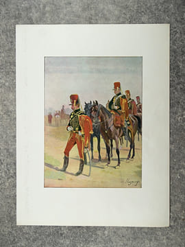 LA GARDE IMPERIALE (1804-1815). OUVRAGE ILLUSTRE DE 450 DESSINS DANS LE TEXTE PAR E. GRAMMONT, M. ORANGE, L. VALLET, ET DE 60 COMPOSITIONS HORS TEXTE ...