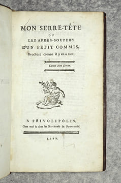 MON SERRE-TETE, OU LES REVERIES D’UN PETIT COMMIS, BROCHURE COMME IL Y EN A TANT. . MERCIER DE COMPIEGNE (CLAUDE-FRANCOIS-XAVIER MERCIER, DIT. ...