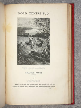 NORD CONTRE SUD. 85 DESSINS PAR BENETT ET UNE CARTE. . VERNE JULES. (1828-1905).