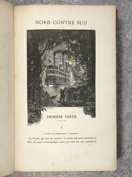 NORD CONTRE SUD. 85 DESSINS PAR BENETT ET UNE CARTE. . VERNE JULES. (1828-1905).