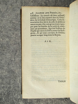 PENSEES DIVERSES, ECRITES A UN DOCTEUR DE SORBONNE, A L’OCCASION DE LA COMETE QUI PARUT AU MOIS DE DECEMBRE 1680. NOUVELLE EDITION CORRIGEE. . BAYLE ...