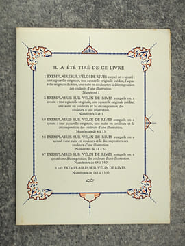 LE JARDIN DES ROSES. TRADUIT PAR FRANZ TOUSSAINT ET ENLUMINE PAR V.-L. NOGUERES. . SAADI (1184-1283/1291).