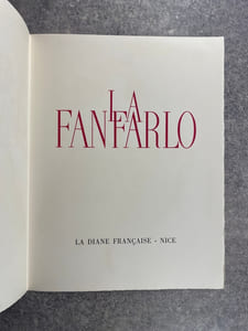 LA FANFARLO. ILLUSTRATIONS DE LEONOR FINI. 