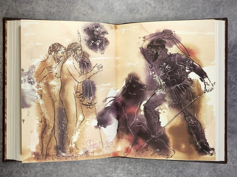 TRAGEDIES. TRADUCTION DE JACQUES LACARRIERE. ILLUSTRATIONS DE GEORGES VARLAMOS. . SOPHOCLE. (VERS 495-406 AVT J.C.).