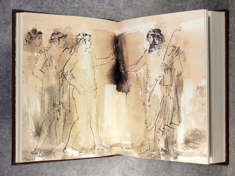 TRAGEDIES. TRADUCTION DE JACQUES LACARRIERE. ILLUSTRATIONS DE GEORGES VARLAMOS. . SOPHOCLE. (VERS 495-406 AVT J.C.).