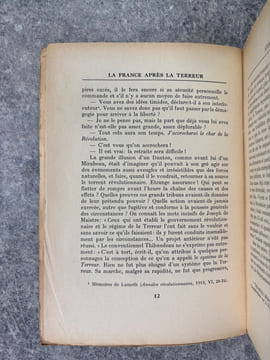 LA FRANCE APRES LA TERREUR. 1795-1799. . BESSAND-MASSENET PIERRE.