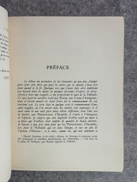 THEATRE COMPLET. ILLUSTRE PAR JACQUES GRANGE. INTRODUCTION DE J. J. BROUSSON. . RACINE. (JEAN. 1639-1699).