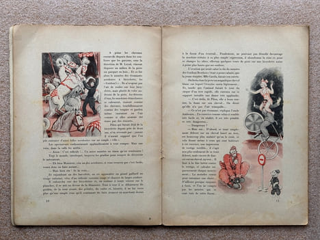 LE CIRQUE. ILLUSTRATIONS DE PIERRE LUC. PARIS. GRUND. SANS DATE (1931. DE LA COLLECTION "LA JOIE DE L' ENFANCE" DIRIGEE PAR RENE POIRIER).. KUBNICK ...