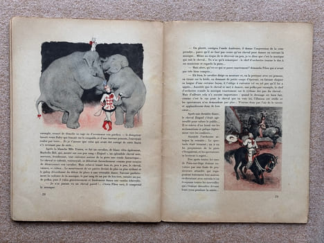 LE CIRQUE. ILLUSTRATIONS DE PIERRE LUC. PARIS. GRUND. SANS DATE (1931. DE LA COLLECTION "LA JOIE DE L' ENFANCE" DIRIGEE PAR RENE POIRIER).. KUBNICK ...