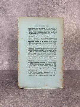 LES GARDES ROUGES DE L’AN II. L’ARMEE REVOLUTIONNAIRE ET LE PARTI HEBERTISTE. D’APRES DES DOCUMENTS INEDITS. PREFACE DE LOUIS MADELIN. . HADENGUE ...